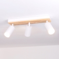 Brilagi - suunav valgusti SELE WOOD ACOUSTIC 3xGU10/30W/230V valge/puit
