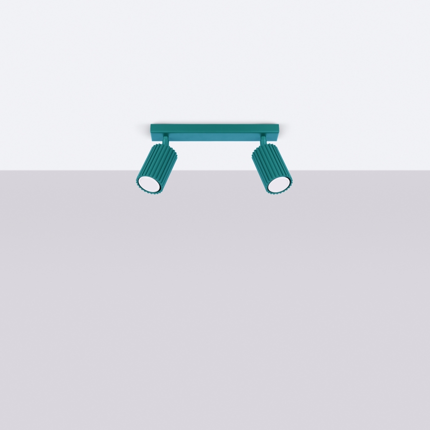 Brilagi - Suunavalgusti CRESTO 2xGU10/10W/230V türkiis