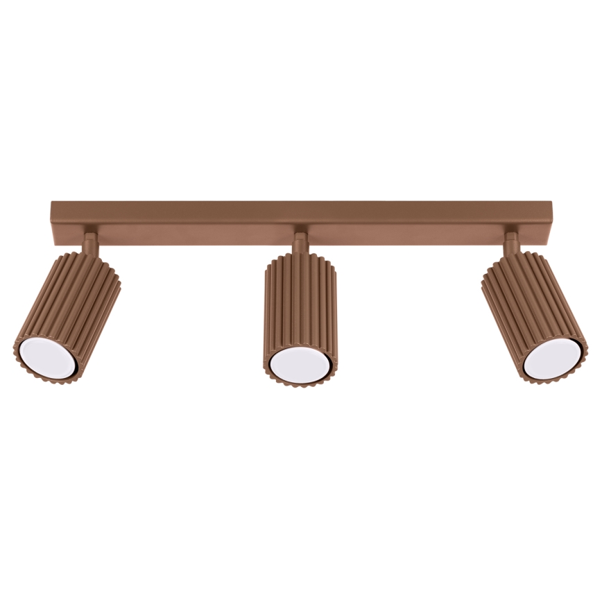 Brilagi - suunavalgusti CRESTO 3xGU10/10W/230V pruun