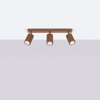 Brilagi - suunavalgusti CRESTO 3xGU10/10W/230V pruun