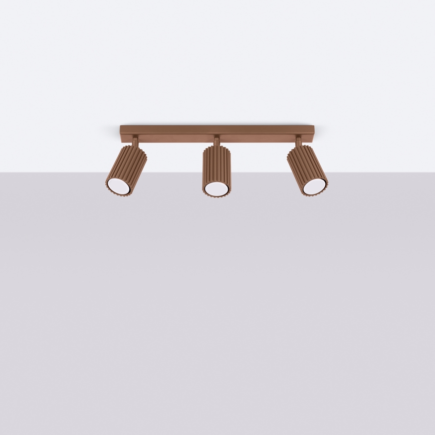 Brilagi - suunavalgusti CRESTO 3xGU10/10W/230V pruun