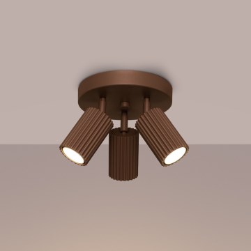 Brilagi - suunavalgusti CRESTO 3xGU10/10W/230V pruun