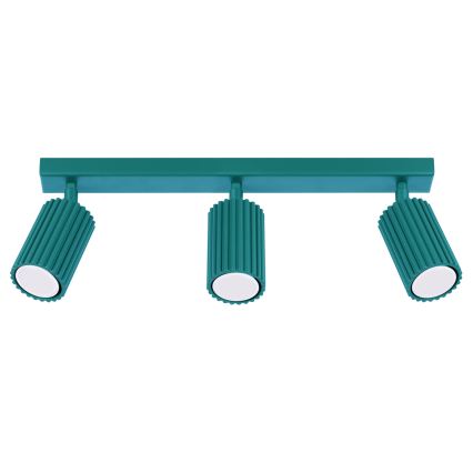 Brilagi - suunavalgusti CRESTO 3xGU10/10W/230V türkiissinine