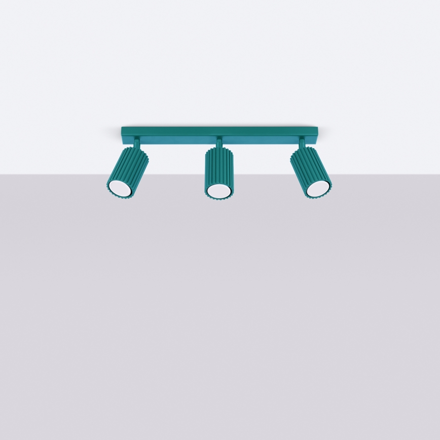 Brilagi - suunavalgusti CRESTO 3xGU10/10W/230V türkiissinine