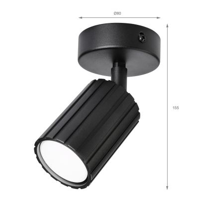 Brilagi - Suunavalgusti CRISPINA 1xGU10/10W/230V must