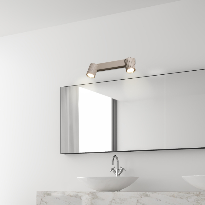 Brilagi - Suunavalgusti CRISPINA 2xGU10/10W/230V beež