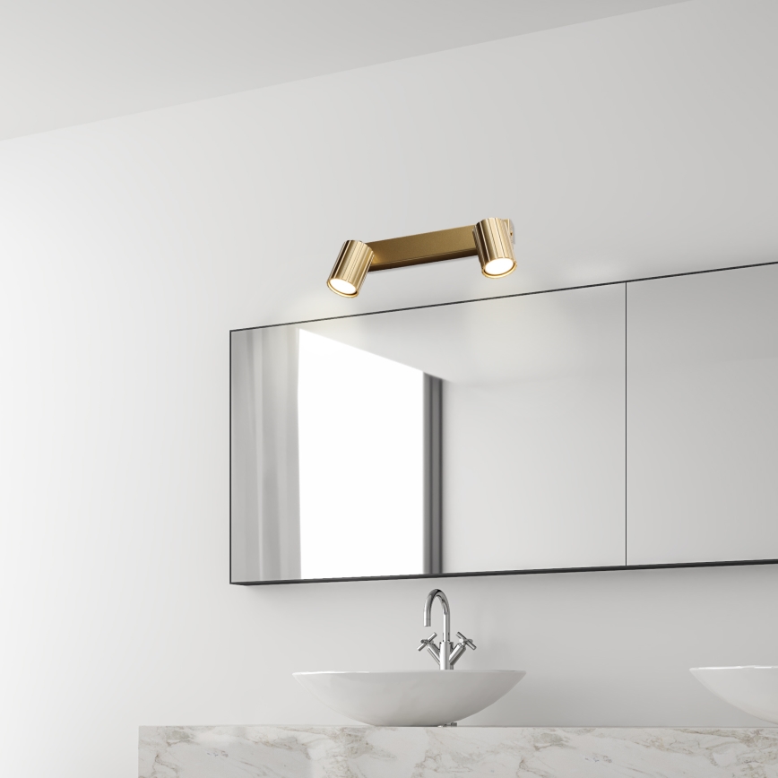 Brilagi - suunavalgusti CRISPINA 2xGU10/10W/230V kuldne