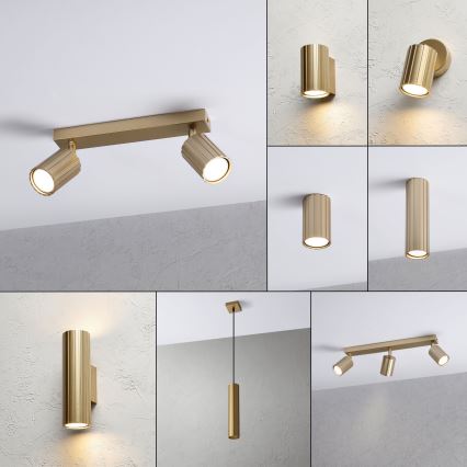 Brilagi - suunavalgusti CRISPINA 2xGU10/10W/230V kuldne