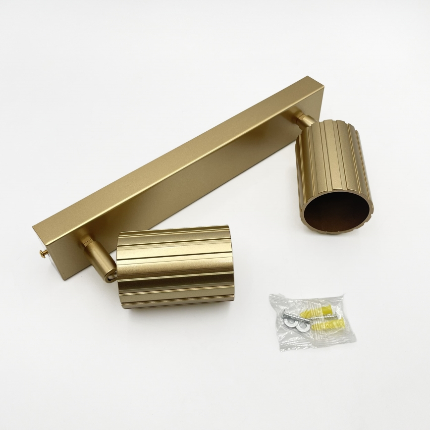 Brilagi - suunavalgusti CRISPINA 2xGU10/10W/230V kuldne