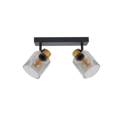 Brilagi - suunavalgusti HYGGE 2xE14/15W/230V must/suitsune