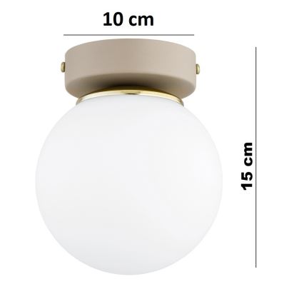 Brilagi - Suunavalgusti MILO ECRU 1xE27/60W/230V beež/kuldne
