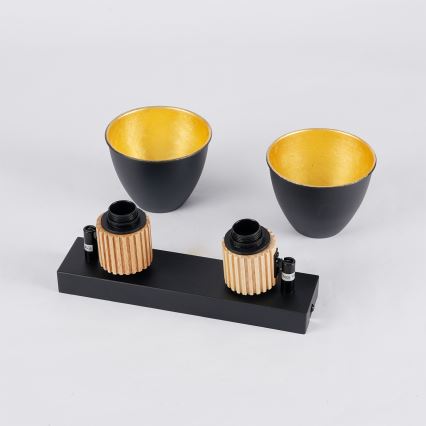 Brilagi - Suunavalgusti ODENSE 2xE14/10W/230V puit/must