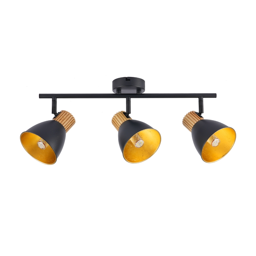 Brilagi - suunavalgusti ODENSE 3xE14/10W/230V kummipuu/must