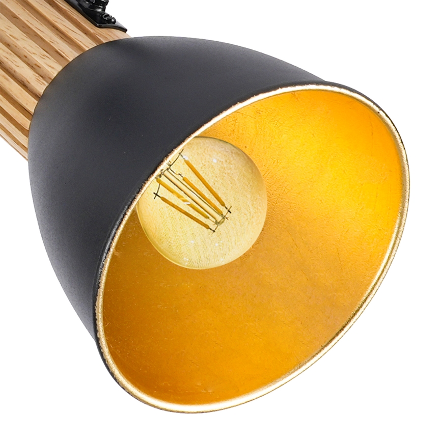 Brilagi - suunavalgusti ODENSE 3xE14/10W/230V kummipuu/must