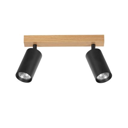 Brilagi - suunavalgusti SELE 2xGU10/30W/230V must/tamme viimistlus