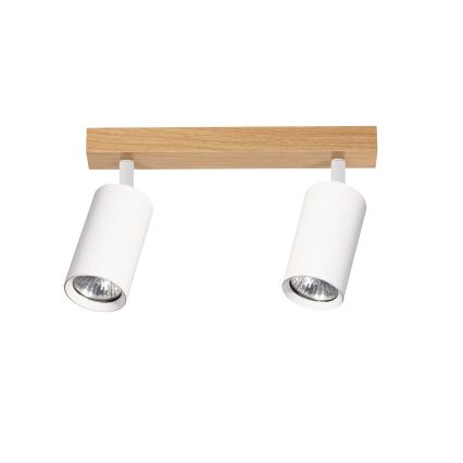 Brilagi - suunavalgusti SELE 2xGU10/30W/230V valge/tamme dekor