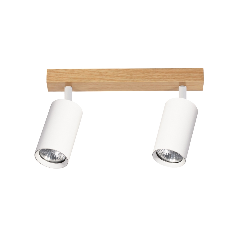 Brilagi - suunavalgusti SELE 2xGU10/30W/230V valge/tamme dekor