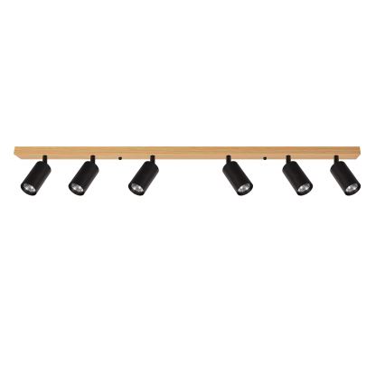 Brilagi - suunavalgusti SELE 6xGU10/30W/230V must/tamme dekor