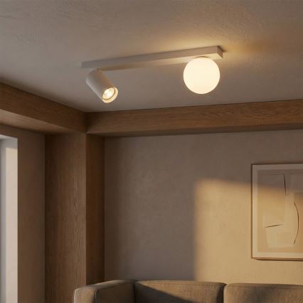 Brilagi - suunavalgusti SELE BALL 1xGU10/30W/230V + 1xG9/10W valge