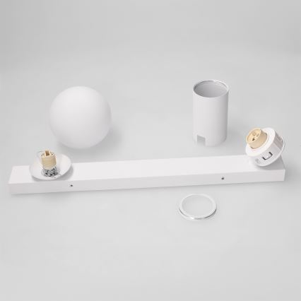 Brilagi - suunavalgusti SELE BALL 1xGU10/30W/230V + 1xG9/10W valge