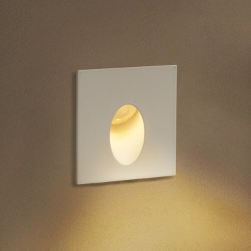 Brilagi - süvistatav LED-välisvalgusti STAIRDOT LED/2W/230V, valge, IP65, ruudukujuline