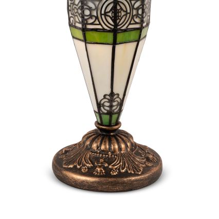 Brilagi - Tiffany-stiilis vitraažist laualamp JUNGLE 1xE27/60W/230V + 1xE14/40W