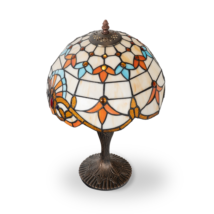 Brilagi - Tiffany-stiilis vitraažist laualamp MIRABELLA 1xE27/60W/230V