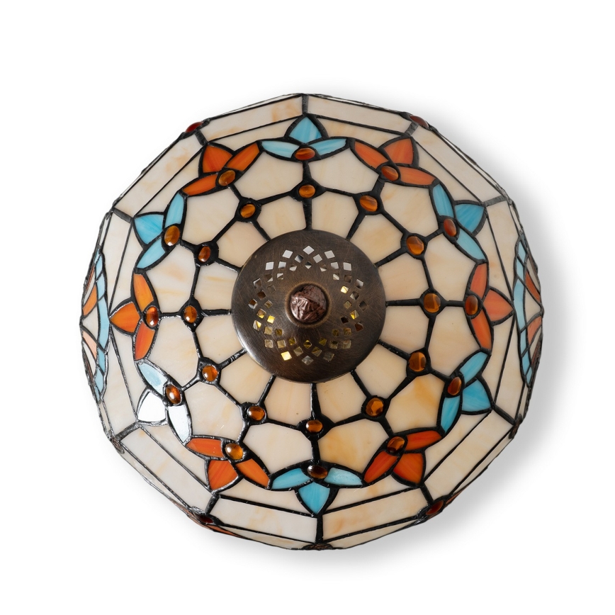 Brilagi - Tiffany-stiilis vitraažist laualamp MIRABELLA 1xE27/60W/230V