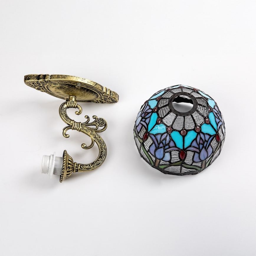 Brilagi - Tiffany-stiilis vitraažist seinavalgusti LORAS 1xE27/40W/230V