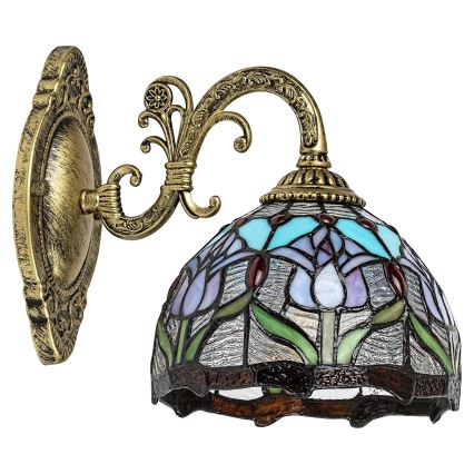 Brilagi - Tiffany-stiilis vitraažist seinavalgusti LORAS 1xE27/40W/230V