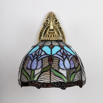 Brilagi - Tiffany-stiilis vitraažist seinavalgusti LORAS 1xE27/40W/230V