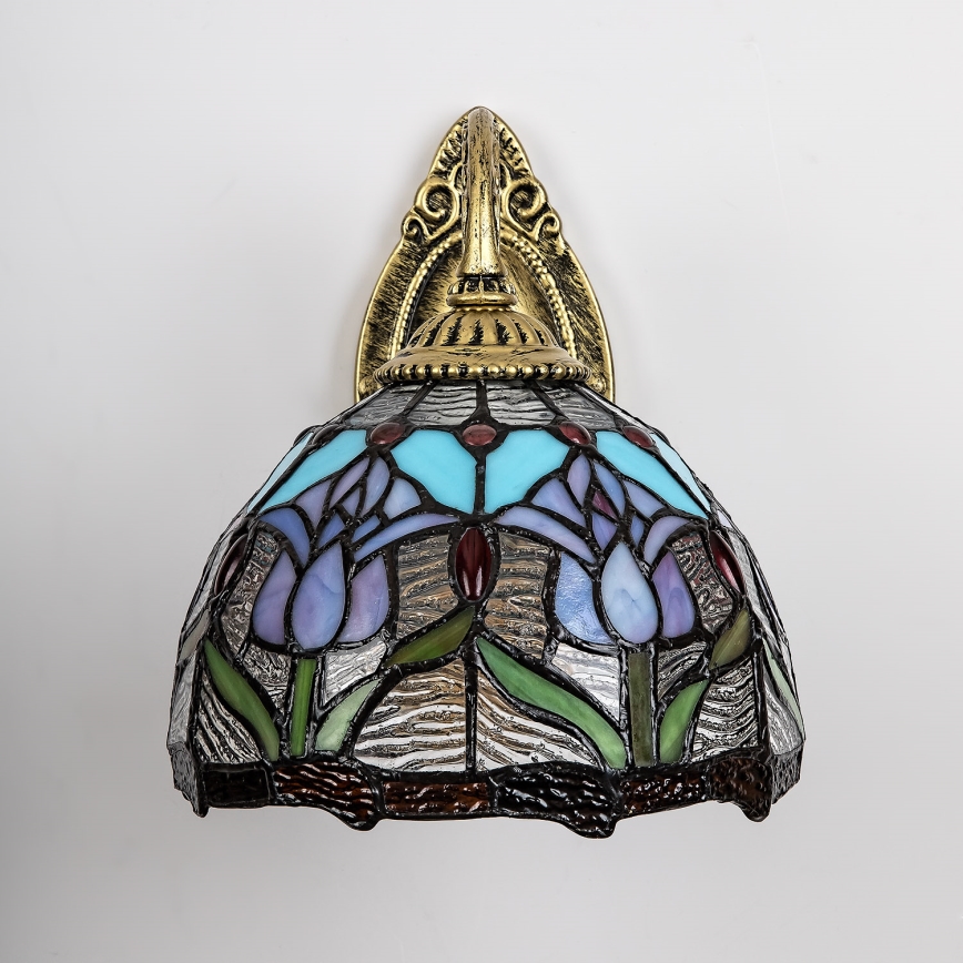 Brilagi - Tiffany-stiilis vitraažist seinavalgusti LORAS 1xE27/40W/230V