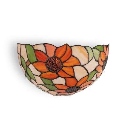 Brilagi - Tiffany-stiilis vitraažist seinavalgusti SUNFLOWER 1xE14/40W/230V