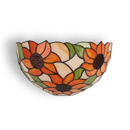 Brilagi - Tiffany-stiilis vitraažist seinavalgusti SUNFLOWER 1xE14/40W/230V
