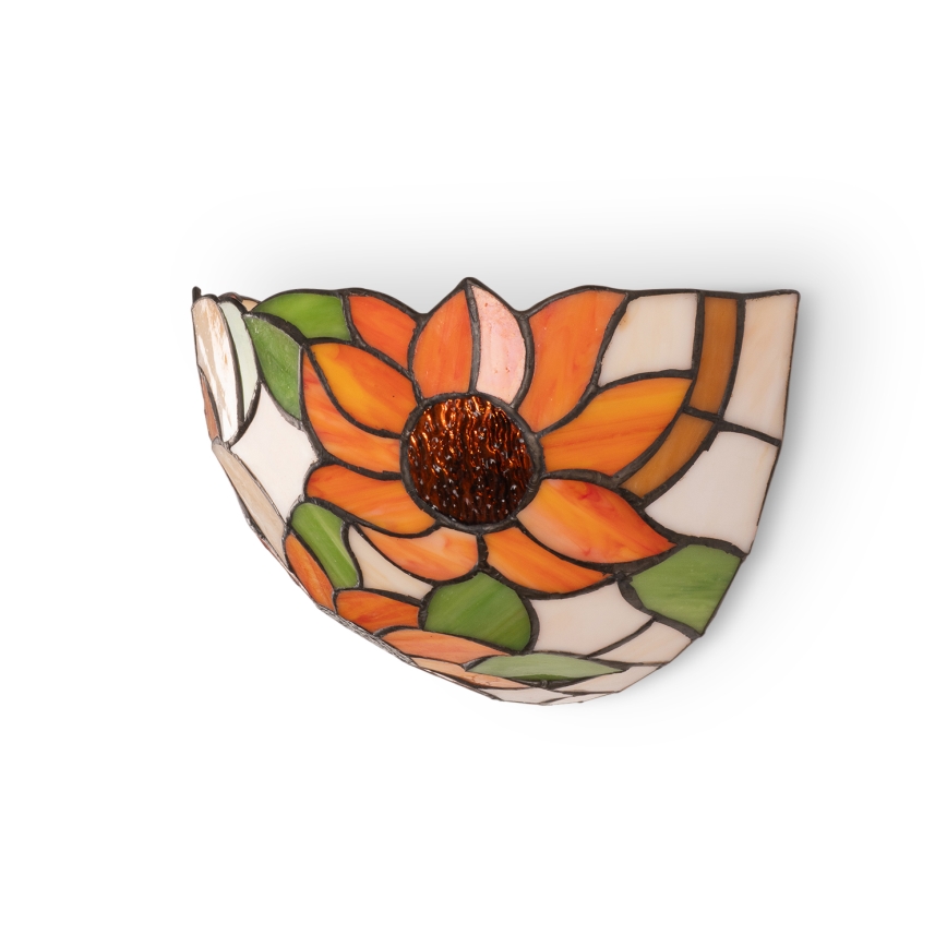 Brilagi - Tiffany-stiilis vitraažist seinavalgusti SUNFLOWER 1xE14/40W/230V
