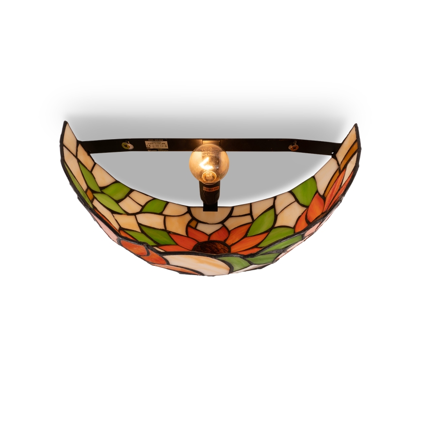 Brilagi - Tiffany-stiilis vitraažist seinavalgusti SUNFLOWER 1xE14/40W/230V