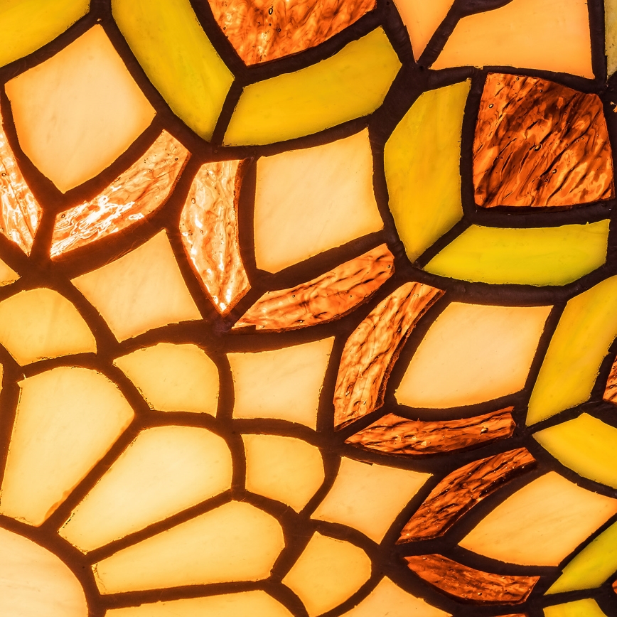 Brilagi - Tiffany-stiilis vitraažlaelamp MARGARET 2xE27/60W/230V, läbimõõt 40 cm