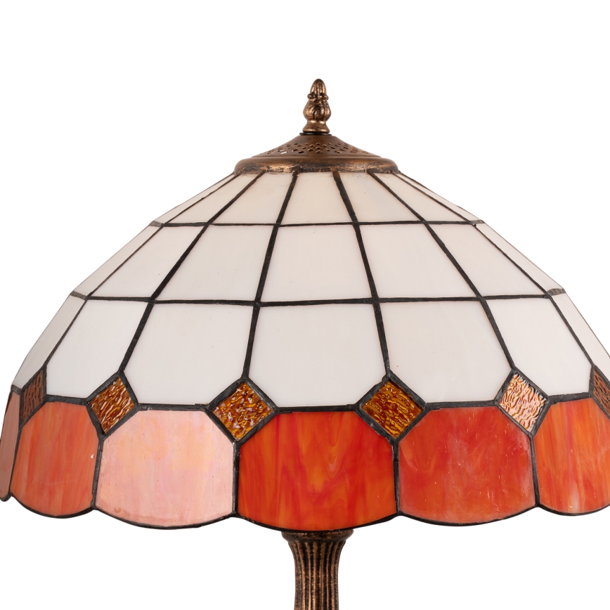 Brilagi - Tiffany-stiilis vitraažlaualamp SIENNA 2xE27/60W/230V