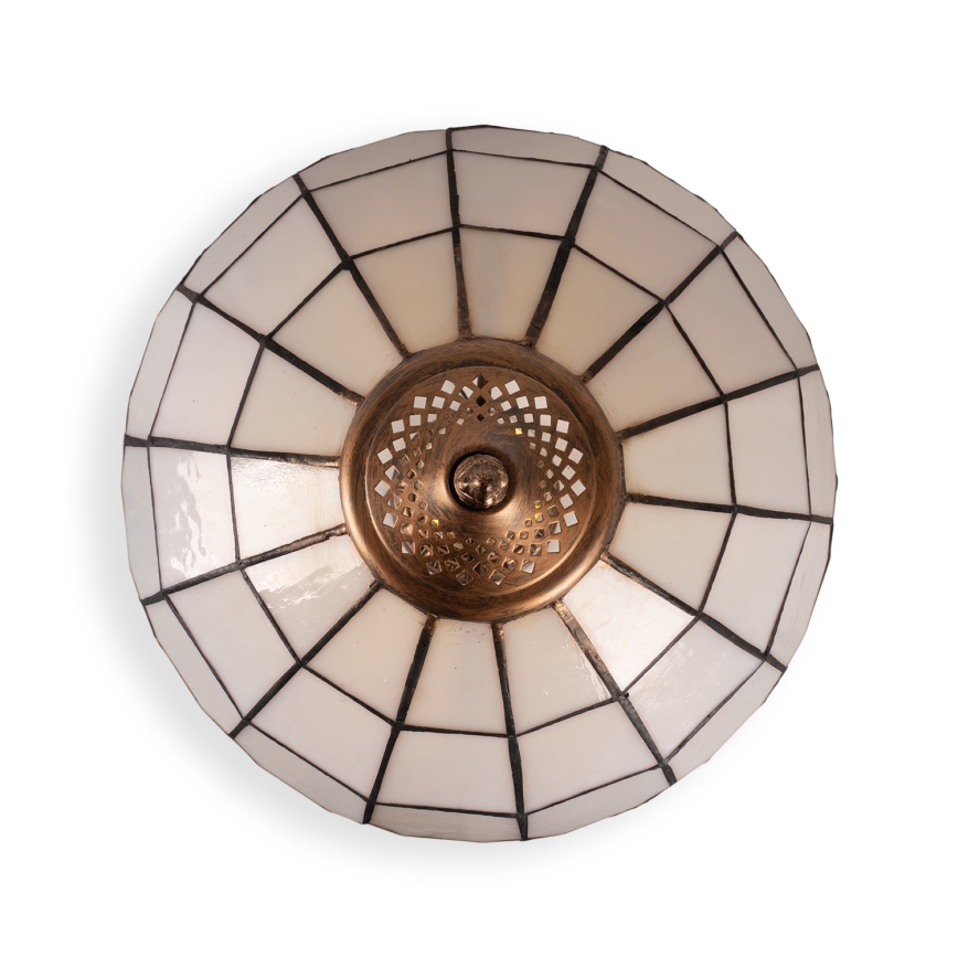 Brilagi - Tiffany-stiilis vitraažlaualamp SIENNA 2xE27/60W/230V