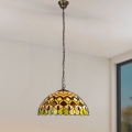 Brilagi - Tiffany-stiilis vitraažlühter ketiga MARGARET 2xE27/60W/230V