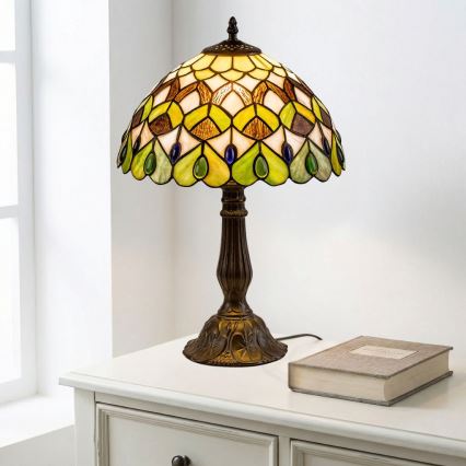 Brilagi - Tiffany-vitraaž laualamp MARGARET 1xE27/40W/230V