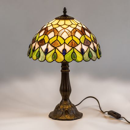 Brilagi - Tiffany-vitraaž laualamp MARGARET 1xE27/40W/230V