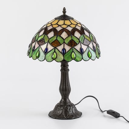 Brilagi - Tiffany-vitraaž laualamp MARGARET 1xE27/40W/230V