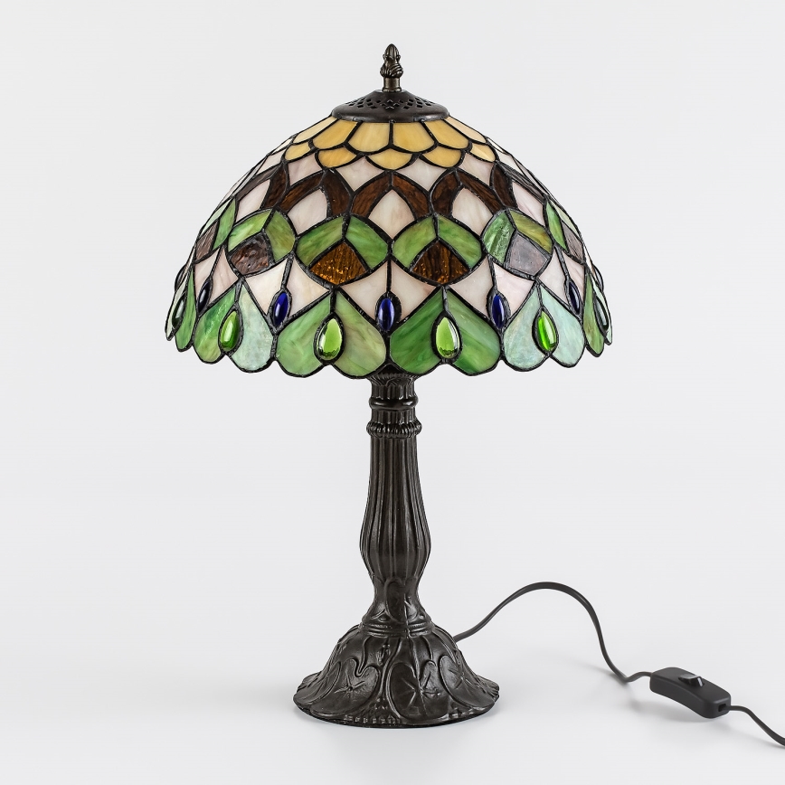 Brilagi - Tiffany-vitraaž laualamp MARGARET 1xE27/40W/230V