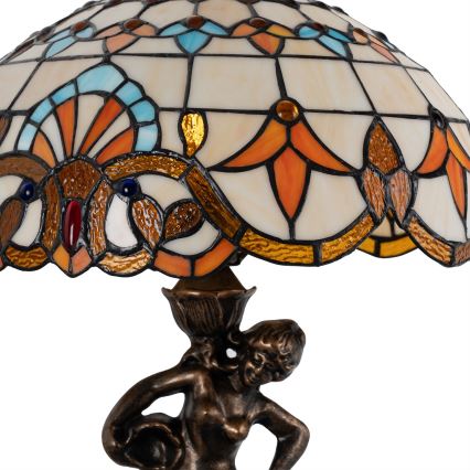 Brilagi - Tiffany-vitraaž laualamp MIRABELLA 1xE27/60W/230V