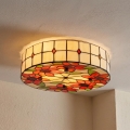 BRILAGI - Tiffany vitraažiga laelamp SUNFLOWER 2xE27/60W/230V läbimõõt 40 cm