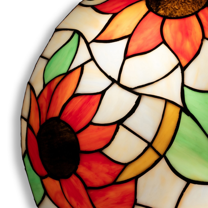 Brilagi - Tiffany-vitraažiga laelamp SUNFLOWER 2xE27/60W/230V Ø 40 cm