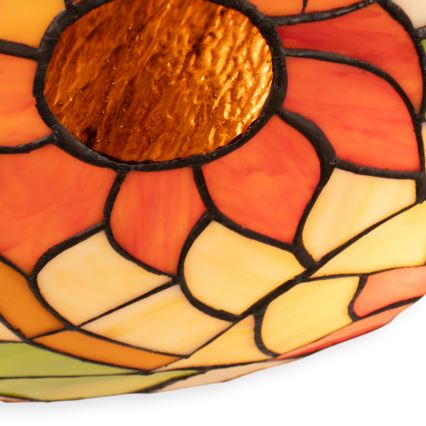Brilagi - Tiffany-vitraažiga laelamp SUNFLOWER 2xE27/60W/230V Ø 40 cm