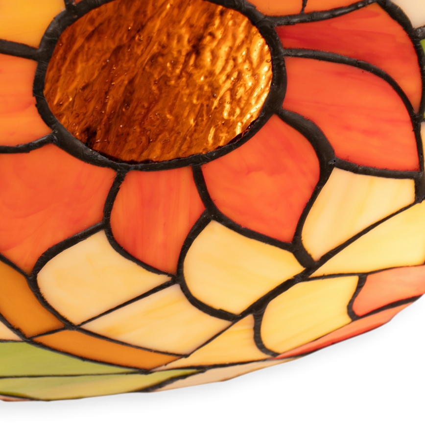Brilagi - Tiffany-vitraažiga laelamp SUNFLOWER 2xE27/60W/230V Ø 40 cm