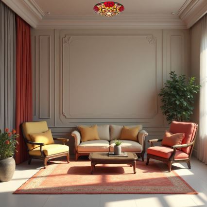 Brilagi - Tiffany-vitraažiga laevalgusti GARLAN 2xE27/60W/230V